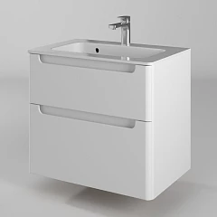 Тумба под раковину Briz Эстель 70 белый глянец