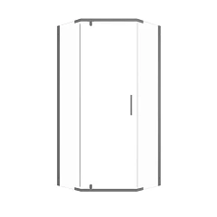 Душевая ширма Triton Дека-Графит 90*90*190 L/R без поддона