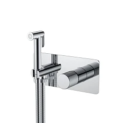 Гигиенический душ со смесителем Boheme Stick 127-CRCR.4 скрытый монтаж хром ручка Spirale
