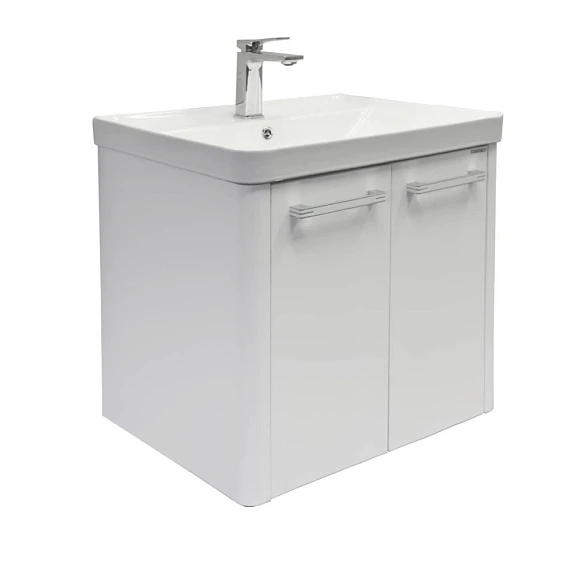 Тумба с раковиной Comforty Катунь 60 белый матовый (раковина Comforty 4460)
