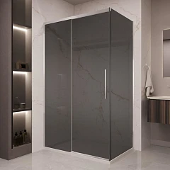 Душевой уголок Vincea Stella 120*90 профиль хром стекло тонированное без поддона