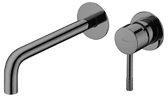 Смеситель Boheme Uno 465-SGM для раковины скрытый монтаж графит глянец