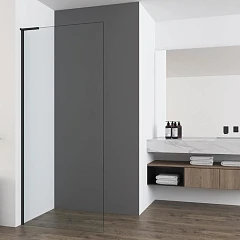 Душевая перегородка Vincea Walk-In VSW-7HA 90*200 профиль черный матовый без поддона