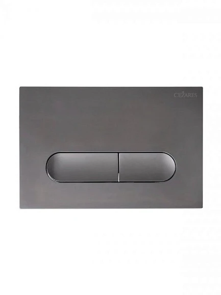 Клавиша смыва Cezares Liner BTN-GM вороненая сталь