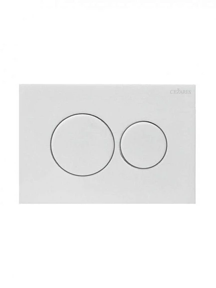 Клавиша смыва Cezares Pneumatic PN1-BTN-BL  белый глянец