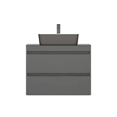 Тумба под раковину Corozo Алабама 80 Z2 графит подвесная