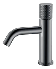 Смеситель Boheme Stick 121-SGM.2 для раковины графит глянец ручка Touch