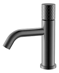 Смеситель Boheme Stick 121-GM для раковины графит ручка Diamond