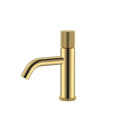 Смеситель Boheme Stick 121-GG.3 для раковины золото ручка Linea