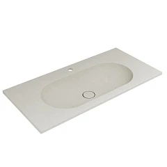 Мебельная раковина Vincea VCB-4H100J 100*48 кварц жасмин (приобретается в комплекте с тумбой)