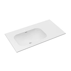 Мебельная раковина Vincea Elise 100*53 Corian белая матовая L (приобретается в комплекте с тумбой)