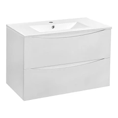 Тумба под раковину Vincea Mia 75 белый глянец под керамическую раковину