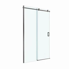Душевая дверь в нишу BelBagno Soft Close 2 130*200 профиль оружейная сталь без поддона