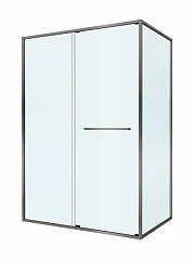 Душевой уголок Cezares Lux 130*90*195 профиль оружейная сталь без поддона