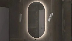 Зеркало Vigo Spin Comfort 50*100 с Led-подсветкой функцией антизапотевания инфракрасный выключатель