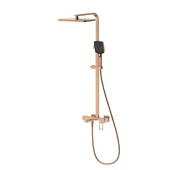 Душевая стойка DQ Dortmund DA1713733 с изливом брашированное розовое золото