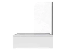 Душевая шторка на ванну Aquatek AQ.BSRC.080.1GM 80*150 L/R профиль оружейная сталь