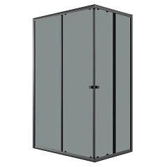 Душевое ограждение Niagara Eco NG-1018-14QT 100х80х190 черный профиль, стекло тонированное, 1 место (без поддона)