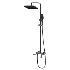 Душевая стойка Azario Lursy/Ларси AZ-K2349GR с изливом серый графит