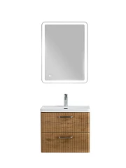 Комплект мебели BelBagno Дуэ/Due 50 Rovere Nature, ручки атласный никель