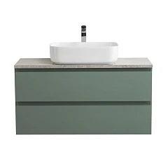 Тумба с раковиной BelBagno Крафт/Kraft 100 еловая матовая со столешницей Marmo Grigio Lucido