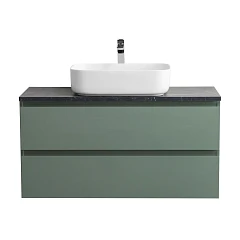 Тумба с раковиной BelBagno Крафт/Kraft 100 еловая матовая со столешницей Marmo Nero Opaco