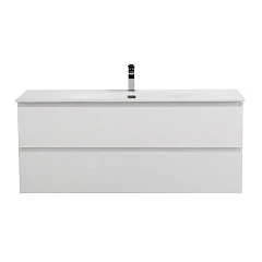 Тумба с раковиной BelBagno Крафт/Kraft 120 с двумя ящиками Bianco Opaco (раковина BB-8099-120)