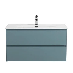 Тумба с раковиной BelBagno Крафт/Kraft 80 голубая матовая (раковина BB-8099-80)