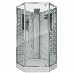 Душевая кабина Niagara Luxe NG-7717WBK 100х100х210 без крыши L/R