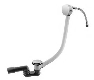 Слив-перелив Cezares CZR-B-STW-01 90см хром с наполнением ванны через перелив