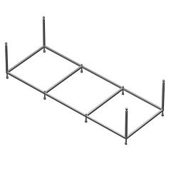 Монтажный комплект для ванны Roca Easy 150*70 (каркас, слив-перелив, крепления) (приобретается в комплекте с ванной)