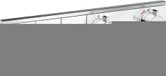 Внешняя часть для термостата Hansgrohe RainSelect 15355400 на 2 выхода хром/белый