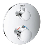 Внешняя часть для термостата Grohe Grohtherm 24077000 для ванны и душа хром Внешняя часть для термостата Grohe Grohtherm 24077000 для ванны и душа хром