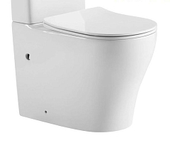 Чаша унитаза Prato Кодэ 6092А безободковая Торнадо с крышкой-сиденьем микролифт