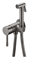 Гигиенический душ со смесителем Boheme Uno 467-GM скрытый монтаж графит