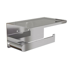 Держатель туалетной бумаги Knotlor Bliss PH102C с полкой хром Держатель туалетной бумаги Knotlor Bliss PH102C с полкой хром