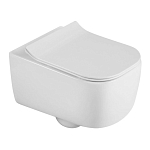 Подвесной унитаз Black & White Universe W-730 35*51 безободковый с крышкой-сиденьем микролифт Slim Подвесной унитаз Black & White Universe W-730 35*51 безободковый с крышкой-сиденьем микролифт Slim