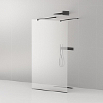 Душевая перегородка Cezares LIBERTA-L-2-80-C-NERO Walk-in 80*195 L/R с возможностью двустороннего входа, стекло прозрачное, профиль черный без поддона Душевая перегородка Cezares LIBERTA-L-2-80-C-NERO Walk-in 80*195 L/R с возможностью двустороннего входа, стекло прозрачное, профиль черный без поддона