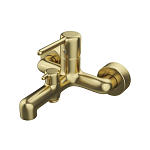 Смеситель Iddis Aiger AIGMG00i02WA для ванны и душа, золотой матовый, без душевых аксессуаров Смеситель Iddis Aiger AIGMG00i02WA для ванны и душа, золотой матовый, без душевых аксессуаров