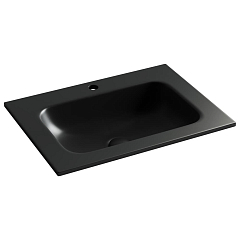 Встраиваемая раковина Ceramicanova Grace 61*45,7 с отверстием под смеситель черная матовая