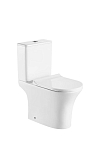 Унитаз-компакт Ceruttispa Bernina 34*65 безободковый с крышкой-сиденьем микролифт Slim Унитаз-компакт Ceruttispa Bernina 34*65 безободковый с крышкой-сиденьем микролифт Slim