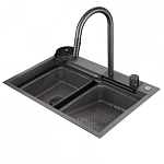 Кухонная мойка ABBER Wasser Kreis AF2194NG никель Кухонная мойка ABBER Wasser Kreis AF2194NG никель