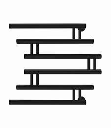 Водяной полотенцесушитель Indigo Фокстрот Zip 60*60 черный муар