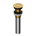 Донный клапан WasserKRAFT A252 Push-up матовое золото, без перелива Донный клапан WasserKRAFT A252 Push-up матовое золото, без перелива