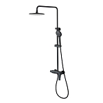 Душевая стойка Lemark Bronx LM3760BL со смесителем черная Душевая стойка Lemark Bronx LM3760BL со смесителем черная