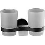 Двойной стакан Haiba HB8708 черный матовый