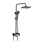 Душевая стойка Belz B24613-7 с изливом черная матовая Душевая стойка Belz B24613-7 с изливом черная матовая