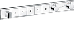Внешняя часть для термостата Hansgrohe RainSelect 15358400 на 5 выходов хром/белый Внешняя часть для термостата Hansgrohe RainSelect 15358400 на 5 выходов хром/белый