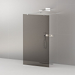 Душевая перегородка Cezares LIBERTA-L-2-80-120-GR-Cr Walk-in 80*120*195 L/R с возможностью двустороннего входа, стекло графит, профиль хром без поддона Душевая перегородка Cezares LIBERTA-L-2-80-120-GR-Cr Walk-in 80*120*195 L/R с возможностью двустороннего входа, стекло графит, профиль хром без поддона