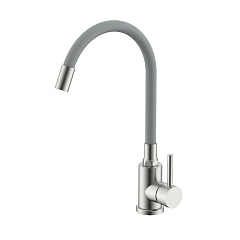 Смеситель Splenka S201.4407.05 для кухни с гибким изливом сатин Смеситель Splenka S201.4407.05 для кухни с гибким изливом сатин